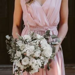 Esther Luxe CLOTHING Tulip Maxi Dress - Dark Blush 35 Esther Luxe CLOTHING Tulip Maxi Dress - Dark Blush