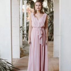 Esther Luxe CLOTHING Tulip Maxi Dress - Dark Blush 39 Esther Luxe CLOTHING Tulip Maxi Dress - Dark Blush