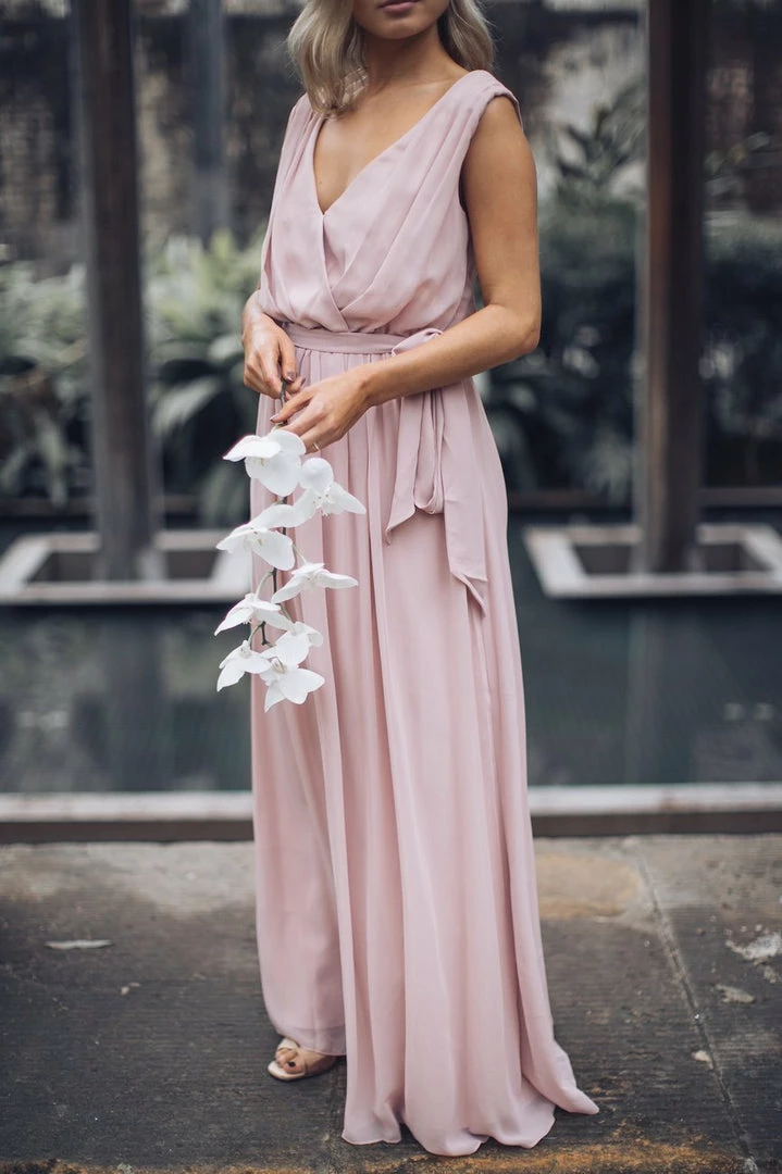 Esther Luxe CLOTHING Tulip Maxi Dress - Dark Blush 7 Esther Luxe CLOTHING Tulip Maxi Dress - Dark Blush