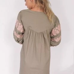 Pink Diamond Viviana Dress - Khaki