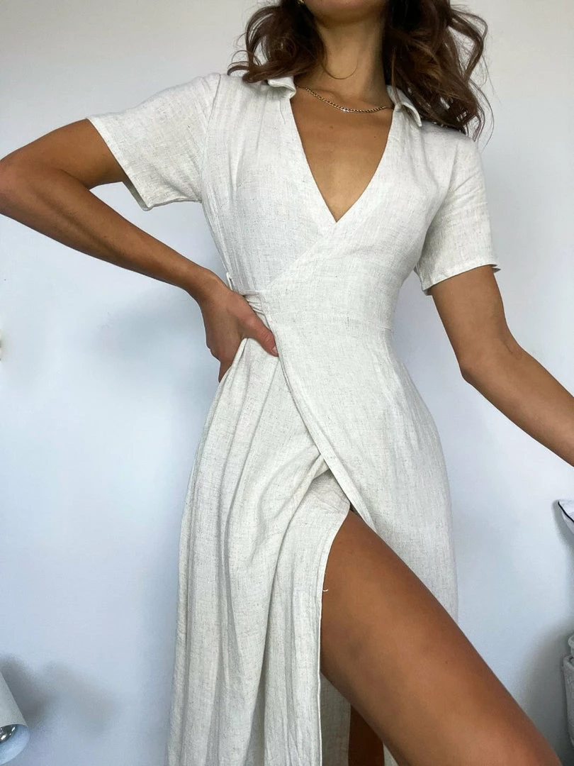 Desire Wren Dress - Beige 6 Desire Wren Dress - Beige